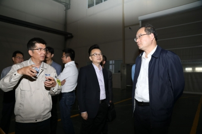 2017年10月25日浙江省委副秘书长、省委办公厅主任考察伟德国际victor1946